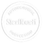 Hantork skyddad med antimikrobakteriellt skydd steritouch
